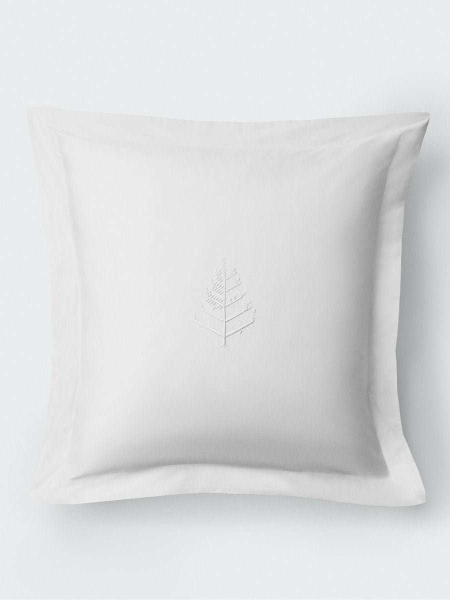Four Seasons Euro Sham Set, white, Supima cotton, embroidered logo, 2-piece
