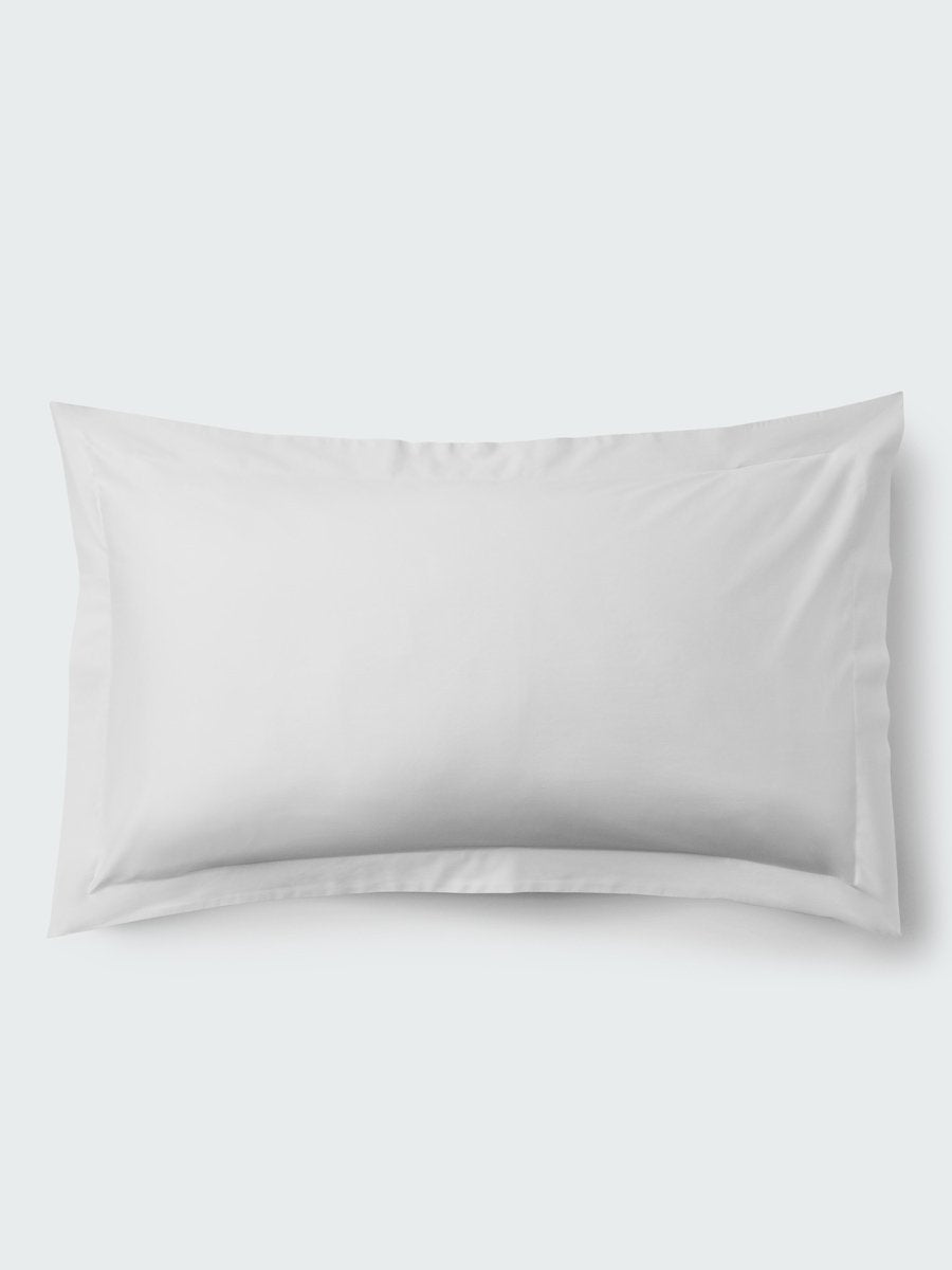 Four Seasons Pillow Sham Set, white, Supima cotton, sateen finish, 2-piece